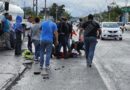 Derrapa pareja en moto y resulta lesionada una mujer rumbo a Petaquillas