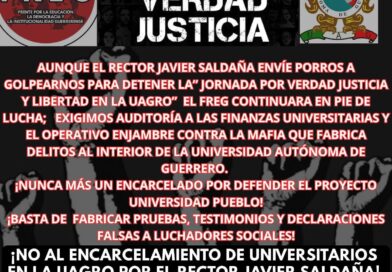 Desalojan “porros” a manifestantes que pedían investigación al rector de la Uagro