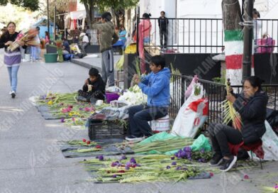 Ofertan artesanos cruces de palmas en el inicio de la Semana Santa