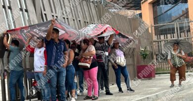 Protesta SUSPEG en Palacio de Gobierno; exige devolución del ISR