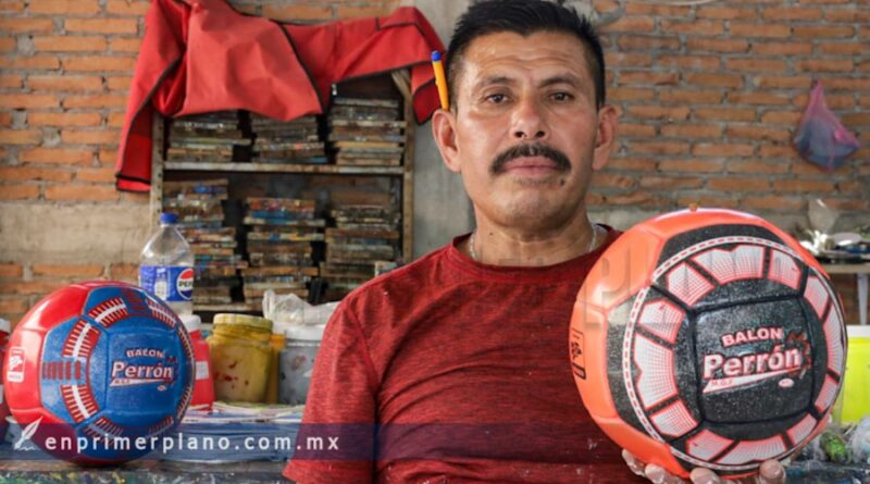 “Balón Perrón”: un taller artesanal de Chichihualco que resiste sin apoyos rumbo al Mundial 2026