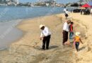 Reanudan turisteros y Fonatur limpieza de playas en Acapulco