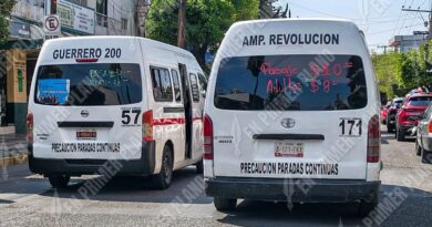 Sancionan a 120 transportistas en Chilpancingo y Acapulco por cobro ilegal de pasaje