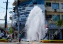 Provoca Fonatur megafuga de agua en avenida de Acapulco
