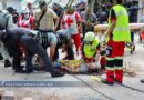 Rescatan a tres trabajadores atrapados en una alcantarilla en Chilpancingo