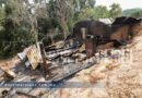 Tula, pueblo fantasma; solo se escuchan los ladridos de perros enmedio de casas quemadas y animales muertos