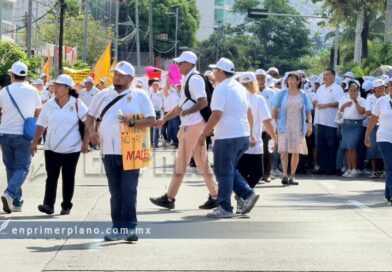 Marchas sindicales colapsan la Costera Miguel Alemán durante el Día del Trabajo