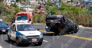 Dos mujeres heridas en accidente en el puerto de Acapulco