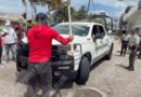 Marcha la Ceteg en Acapulco; hacen pintas y golpean patrullas en su camino