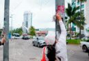 Retira colectiva propaganda que estaba sobre fichas de búsqueda en la Costera de Acapulco Retira colectiva propaganda que estaba sobre fichas de búsqueda en la Costera de Acapulco