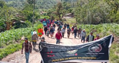 Con marcha en Alcozacán exigen liberación del líder del CIPOG-EZ Con marcha en Alcozacán exigen liberación del líder del CIPOG-EZ