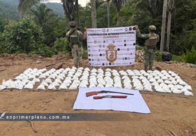 Golpe al narco en Atoyac: inhabilitan laboratorio clandestino y aseguran 166 kilos de metanfetamina