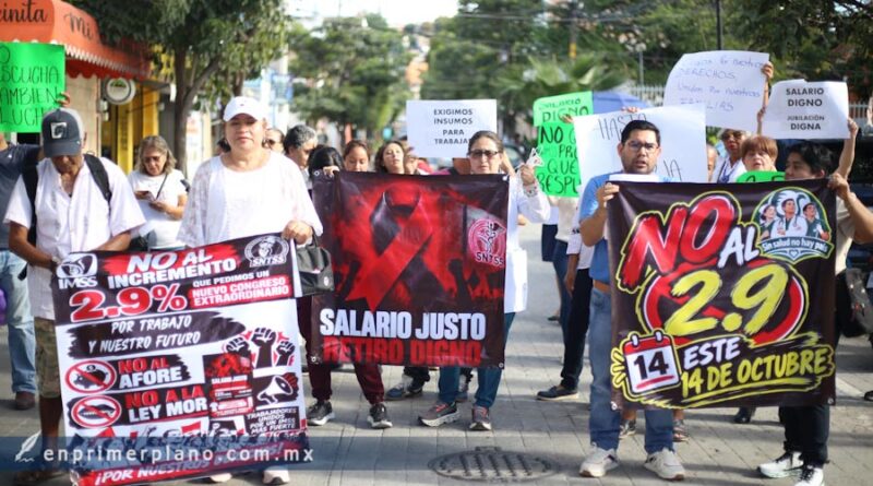“El sector salud ya despertó”, rechazan trabajadores del IMSS incrementó salarial del 2.9%