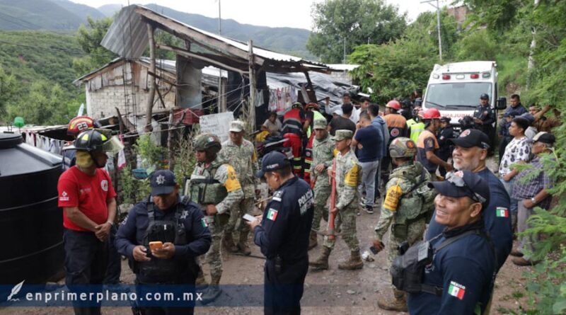 Muere adulto mayor tras colapso de muro sobre su vivienda en Chilpancingo