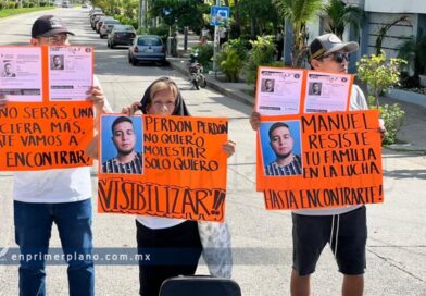 Protestan en la Costera por mecánico desaparecido en Acapulco